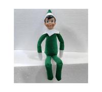 (Green) On The Shelf 30cm Elf Doll Christmas Gift Tradition Toy Cute Decoration Xmas