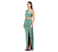 Green One-Shoulder Sequin Dress - female - Amen - Gowns - Green - S - Dresses S