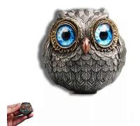 (green, One size) Lucky Owl Guardian-the Wise Watcher,retro Owl Decor Figurines Shelf Decor