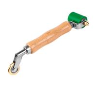 (Green, One size) Rubber & Metal Roller Multi Use Rubber Pressure Roller Tool for Precise Welding Ergonomic Wood Grip For Daily Use Green