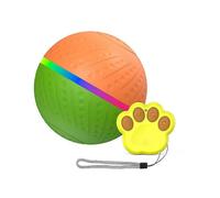 (Green-orange) Automatic Interactive Ball for Dogs,360 Rotating Ball Rechargeable Dog Toy With Remote Control