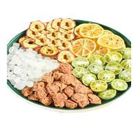 Green orange lemon Hawthorn Plum tea 220g Dried kumquat lemon Fruit Tea Plum juice drink
