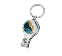 Green Orange White Blue Waves Water Nail Clippers Toenail Clipper Cutters Professional Nail Trimmer Nail Cuticle Cutter for Women Men