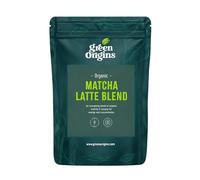 Green Origins Organic Super Japanese Matcha Latte Blend for Slow-Release Energy & Concentration with Lucuma & Coconut Milk |10 Servings, 100g | Vegan, Dairy Free, Gluten Free, No Added Sugar