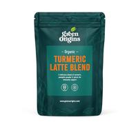 Green Origins Organic Turmeric Latte Superfood Blend with Ginger & Cinnamon for Natural Immunity & Mental Focus | Golden Milk Spice | 10 servings, 100g | Vegan