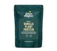 Green Origins Organic Vanilla Plant Protein Powder with Ginger | 63% Protein |10 Servings, 300g | Vegan, Dairy Free, Gluten Free, No Added Sugar