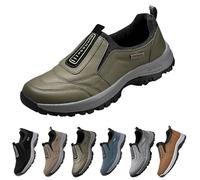 Green Orthopedic Walking Shoes,Comfortable Waterproof Hiking Shoe Lightweight Outdoor Casual Sneakers Arch Support for Work Office Dress Running Flat Shoes Non Slip Breathable Sneaker