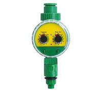 Green Outdoor Plastic Garden Electronic Automatic Watering Hose Irrigation Timer Faucet Water Hose(Green-EU Stand)