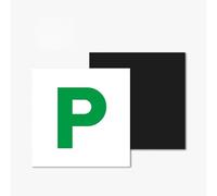 Green P Plate Just Passed Plate New Driver sign | P Plate Magnetic For New Driver Car Learners Professional Coaches Driving School