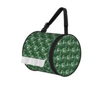 Green Palm Leaf Print Cylindrical Tissue Holder Bathroom Car Home Office Kitchen Decor Versatile
