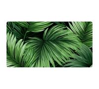 Green Palm Leaves-1846 Cushioned Kitchen Runner Rug Mat Stain Resistant, Easy Wipe Clean for House Sink Office,15.7"x29.5"in