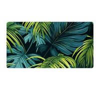 Green Palm Leaves-1852 Cushioned Kitchen Runner Rug Mat Stain Resistant, Easy Wipe Clean for House Sink Office,15.7"x29.5"in