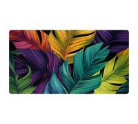 Green Palm Leaves-1858 Cushioned Kitchen Runner Rug Mat Stain Resistant, Easy Wipe Clean for House Sink Office,15.7"x29.5"in