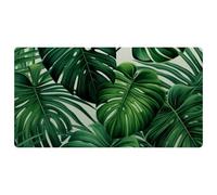 Green Palm Leaves-1861 Cushioned Kitchen Runner Rug Mat Stain Resistant, Easy Wipe Clean for House Sink Office,15.7"x29.5"in