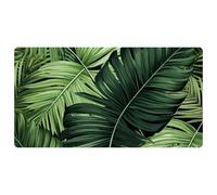 Green Palm Leaves-1876 Cushioned Kitchen Runner Rug Mat Stain Resistant, Easy Wipe Clean for House Sink Office,15.7"x29.5"in