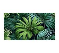 Green Palm Leaves-1891 Cushioned Kitchen Runner Rug Mat Stain Resistant, Easy Wipe Clean for House Sink Office,15.7"x29.5"in