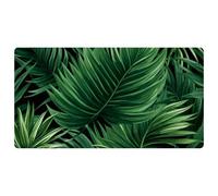Green Palm Leaves-1894 Cushioned Kitchen Runner Rug Mat Stain Resistant, Easy Wipe Clean for House Sink Office,15.7"x29.5"in