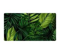 Green Palm Leaves-1897 Cushioned Kitchen Runner Rug Mat Stain Resistant, Easy Wipe Clean for House Sink Office,15.7"x29.5"in