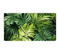 Green Palm Leaves-1900 Cushioned Kitchen Runner Rug Mat Stain Resistant, Easy Wipe Clean for House Sink Office,15.7"x29.5"in