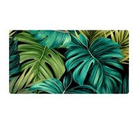 Green Palm Leaves-1903 Cushioned Kitchen Runner Rug Mat Stain Resistant, Easy Wipe Clean for House Sink Office,15.7"x29.5"in