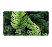 Green Palm Leaves-1909 Cushioned Kitchen Runner Rug Mat Stain Resistant, Easy Wipe Clean for House Sink Office,15.7"x29.5"in