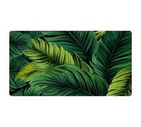 Green Palm Leaves-1912 Cushioned Kitchen Runner Rug Mat Stain Resistant, Easy Wipe Clean for House Sink Office,15.7"x29.5"in