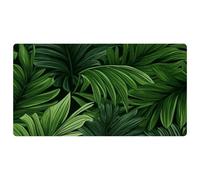 Green Palm Leaves-1921 Cushioned Kitchen Runner Rug Mat Stain Resistant, Easy Wipe Clean for House Sink Office,15.7"x29.5"in