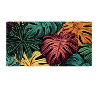Green Palm Leaves-1936 Cushioned Kitchen Runner Rug Mat Stain Resistant, Easy Wipe Clean for House Sink Office,15.7"x29.5"in