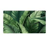 Green Palm Leaves-1942 Cushioned Kitchen Runner Rug Mat Stain Resistant, Easy Wipe Clean for House Sink Office,15.7"x29.5"in