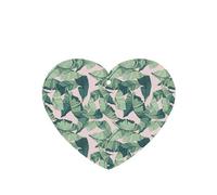 Green Palm Tree Leaves Pink Printing 10 Pcs Air Freshener Cards,Car Scented Hanging Sheets Air Freshener Set For Car Decoration