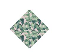 Green Palm Tree Leaves Pink Printing 10 Pcs Air Freshener Cards,Car Scented Hanging Sheets Air Freshener Set For Car Decoration