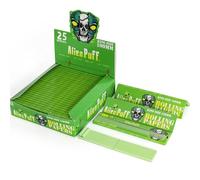 Green paper - Rolling paper, 25 packs 110mm KingSizeSlim rolling papers with tips, Tobacco tools, Gum Arabic is easy to bond, Excellent papers, natural & ultra-thin papers