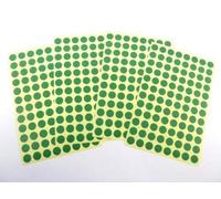 Green Paper Stickers, 8mm Circular, 384 Labels, Self-Adhesive Sticky Labels, Economy Pack