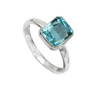 Green Paraiba Tourmaline Lab Grown Gemstone Band Ring Sterling Silver Men And Women All Size Handmade Jewelry TSR1139AS_32 (X 1/2)