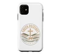 Green Pastures Psalm 23:2 Christian Faith Case for iPhone 11