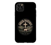 Green Pastures Psalm 23:2 Christian Faith Case for iPhone 11 Pro Max