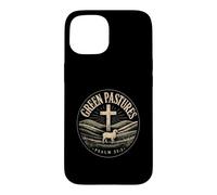 Green Pastures Psalm 23:2 Christian Faith Case for iPhone 15