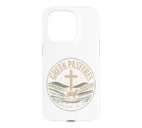 Green Pastures Psalm 23:2 Christian Faith Case for iPhone 15 Pro