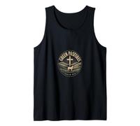 Green Pastures Psalm 23:2 Christian Faith Tank Top