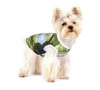 Green Path Serenity Premium Dog Tshirt - Soft 100% Cotton Ropa Para Perros, Perfect for Small to Medium Dogs, Stylish and Comfortable Shirts for Dogs S