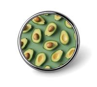 Green Pattern Lapel Pin Cute Metal Brooch Pin Fashionable Round Badge for Shirts, Hats, Jackets Unique Fashion Accessories Gift for Men & Women