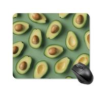 Green Pattern Mouse Pad Square Laptop Mouse Mat Cute Computer Mousepad Keyboard Pad Non-Slip Desk Pads for Gaming Office Work Home 25 * 30cm