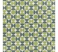 Green Patterned Vinyl Flooring Roll Geometric Vintage Tile Effect Felt Backed Lino Flooring Sample Avocado Green