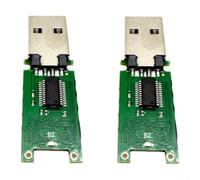 Green PCB Semi-Finished USB Drive 8G 16G Compact(8 GB) | BBGA chip, USB 2.0 interface, seamless DIY integration, 2-pack for value, compact 5x2x1cm size