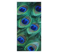 Green Peacock Feather Beach Towels Extra Large, Quick Dry Absorbent Multipurpose, Oversized Beach Towel, Sand Free Foldable Lightweight, Travel Towel, For Beach Pool Camping Travel Vacation, 63x31.5 I