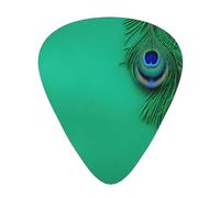 Green Peacock Feather Print12 Professional Guitar Tuner For Guitar, Bass, & Chromatic Tuning Modes