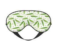 Green Peas Funny Sleep Mask, Eye Masks for Sleep Double-Sided, Sleep Masks for Women Men, Blackout Eye Covers for Sleeping, Travel