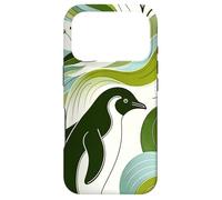 Green Penguin Blossom Flora Leaf Plant Forest Pattern Case for iPhone 17 Pro