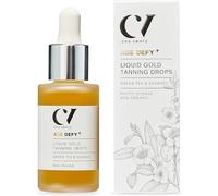 Green People Age Defy+ Liquid Gold Tanning Drops - Self Tan - Paraben Free - Vegan, 30ml