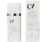 Green People Age Defy+ Tinted DD Moisturiser SPF15 Medium - Colour Correcting Tinted Day Cream - Paraben & Alcohol Free - Vegan, 30ml
